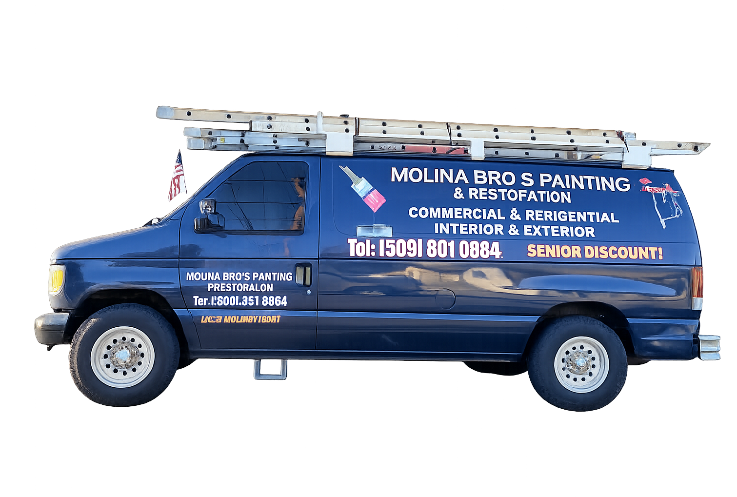 Molina Bro's Painting work van